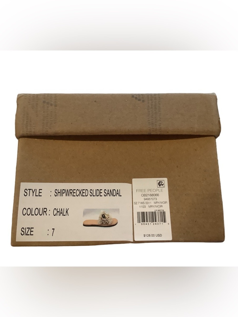 Free People Shipwreck Surf Shell Sandals 7 New - Picture 6 of 6
